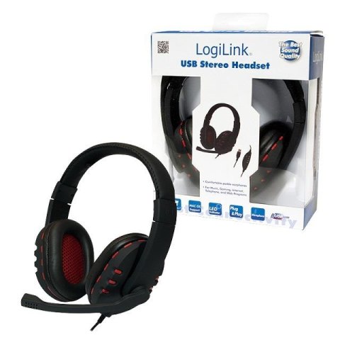 LogiLink Słuchawki stereo LogiLink HS0033 z mikrofonem HQ