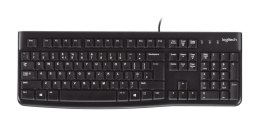 Logitech Klawiatura przewodowa Logitech K120 Czarna