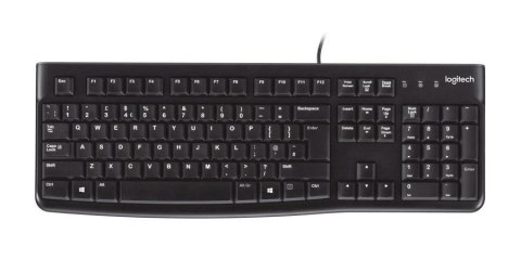 Logitech Klawiatura przewodowa Logitech K120 Czarna