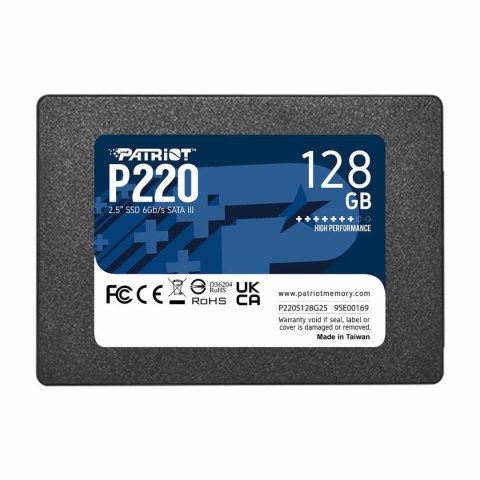 Patriot Memory Dysk SSD Patriot P220 128GB 2.5" SATA3 (550/480 MB/s) 7mm