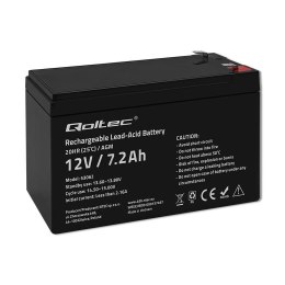 Qoltec Akumulator AGM Qoltec 12V | 7.2Ah