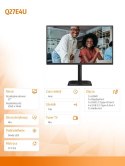 AOC Monitor Q27E4U 27 cali IPS 120Hz HDMI DP Pivot Głośniki