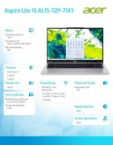 Acer Notebook Aspire Lite 15 AL15-72P-71X1 i7-13620H, 15.6, FHD IPS, 16GB DDR5, 1TB SSD, NoOS
