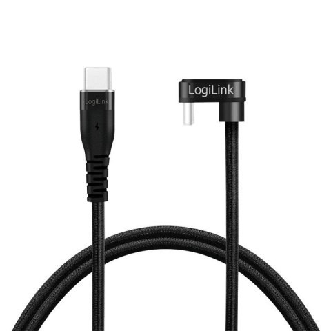 LogiLink Kabel USB 2.0 LogiLink CU0194 USB-C - USB-C, M/M, kątowy, czarny, 3m