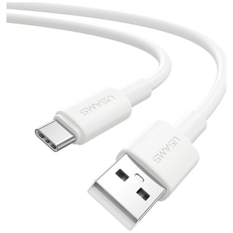 USAMS Kabel USB Usams U90 USB-A/USB-C 1m 3A biały