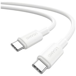USAMS Kabel USB Usams U90 USB-C 1m 60W Fast Charge biały