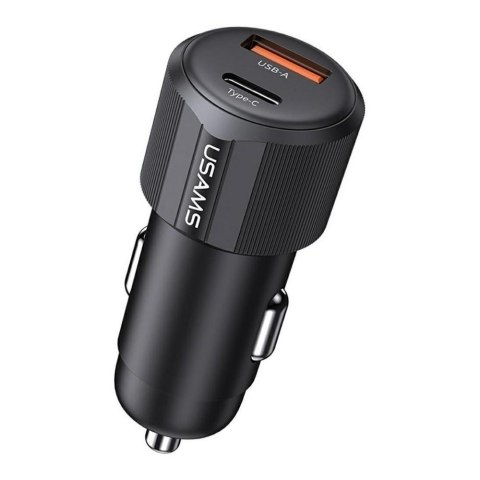 USAMS Ładowarka samochodowa Usams CC283 60W USB-A + USB-C PD Fast Charge