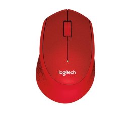 Logitech Mysz bezprzewodowa Logitech M330 Silent Plus optyczna czerwona