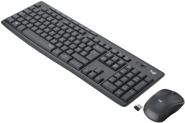 Logitech Zestaw bezprzewodowy klawiatura + mysz Logitech MK295 Silent Wireless Combo grafitowy