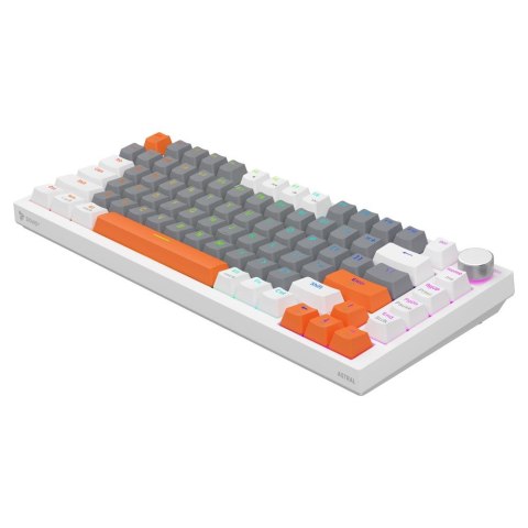 Savio Klawiatura przewodowa SAVIO ASTRAL White OUTEMU White Jade RGB 3 kolory keycapów magnetyczna