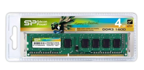 Silicon Power Pamięć DDR3 Silicon Power 4GB 1600MHz (512*8) 8chips - CL11