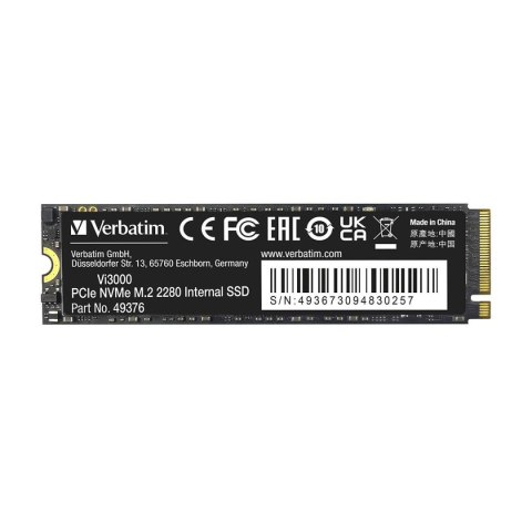 Verbatim Dysk SSD Verbatim Vi3000 512GB M.2 2280 PCIe Gen3 NVME (3300/2500 MB/s)