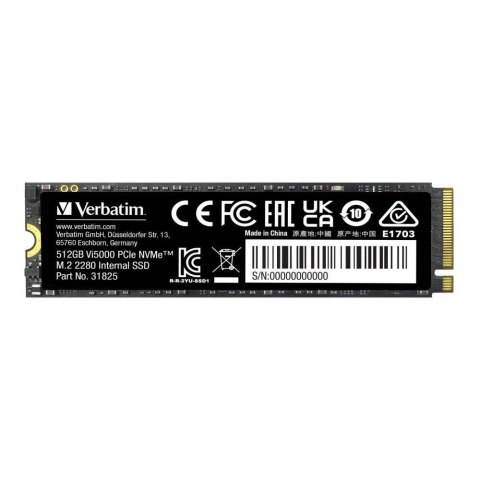 Verbatim Dysk SSD Verbatim Vi5000 512GB M.2 2280 PCIe Gen4 NVME (5000/2500 MB/s)