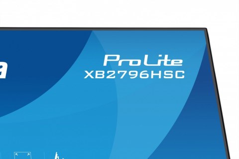 IIYAMA Monitor 27 cali XB2796HSC-B1 IPS,FHD,HDMI,USB-C (PD 65W),144Hz, 1xUSB 3.2 , 1xUSB-C, 2x2W, HAS 150/PIVOT/obrót stopy 360st