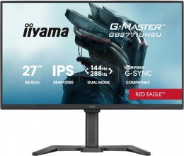IIYAMA Monitor 27 cali GB2771UHSU-B1 4K 144Hz FHD 288Hz, 450cd, 2x2W, HAS 150, PIVOT