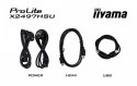 IIYAMA Monitor ProLite 23.8 cala X2497HSU-B1 IPS,FHD,HDMI,DP,120Hz,350CD,2xUSBv3.2, 2xUSB-C, GW 5lat