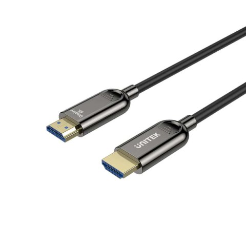Unitek Kabel optyczny HDMI Unitek C11085GY01-30M v2.1 AOC, 8K, UHD, 120Hz M/M 30m