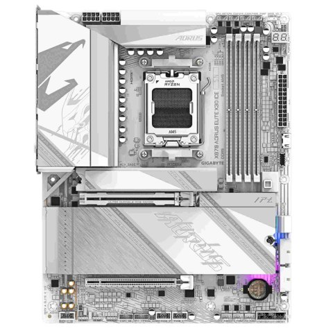 Gigabyte Płyta Gigabyte X870 A ELITE X ICE /AMD X870/DDR5/SATA3/M.2/USB4/PCIe5.0/WiFi/BT/AM5/ATX