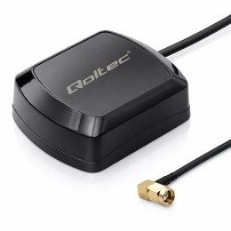 Qoltec Antena GPS Qoltec GLONASS z podstawą magnetyczną | dookólna | 28dBi | SMA RA