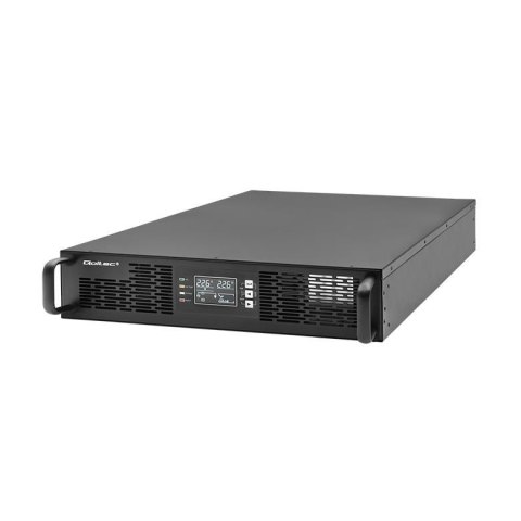Qoltec Zasilacz awaryjny UPS Qoltec do RACK | 2kVA | 2000W | Power Factor 1.0 | LCD | On-line