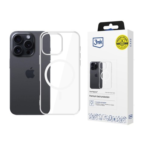 3mk Protection Etui na telefon z MagSafe do Apple iPhone 16 Pro Max - 3mk Clear MagCase