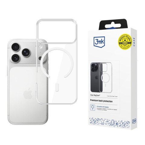3mk Protection Etui na telefon z MagSafe do Apple iPhone 17 Pro - Clear MagCase