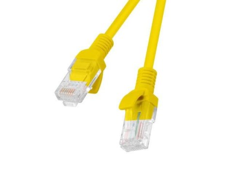 LANBERG Patchcord Lanberg UTP kat.5e 0,25m żółty 10-Pack