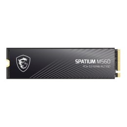 MSI Dysk SSD MSI SPATIUM M560 2TB PCIe 5.0 NVMe 2.0 M.2 2280 (10300/8700 MB/s) 3D NAND