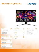 MSI Monitor 31.5 cala MAG 321CUP QD-LED/UHD/Curved/165Hz/czarny
