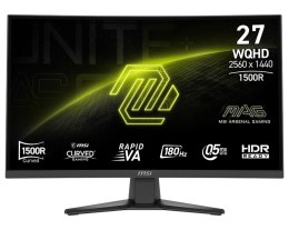MSI Monitor MAG 275CQF E18 27 cali LED/WQHD/LED/Curved/180Hz/czarny
