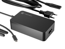 Natec Zasilacz sieciowy uniwersalny ładowarka Natec Grayling GaN USB-C 65W do laptopów, tabletów, telefonów