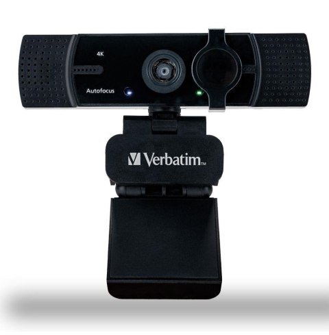 Verbatim Kamera internetowa Verbatim AWC-03 4K UHD USB 2.0 z podwójnym mikrofonem czarna