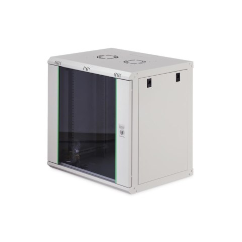 Digitus Szafa sieciowa wisząca jednosekcyjna DIGITUS Dynamic 19" 12U, 600x450, drzwi szyba, szary, niezmontowana, 60kg