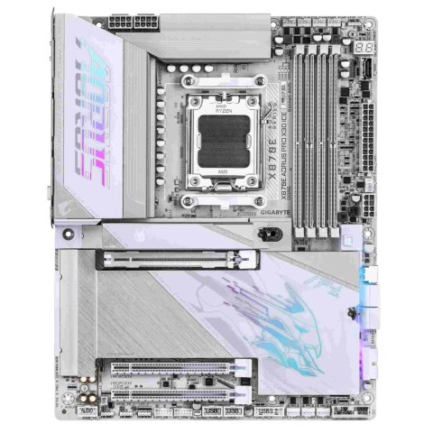 Gigabyte Płyta Gigabyte X870E A PRO X ICE /AMD X870E/DDR5/SATA3/M.2/USB4/PCIe5.0/WiFi/BT/AM5/ATX