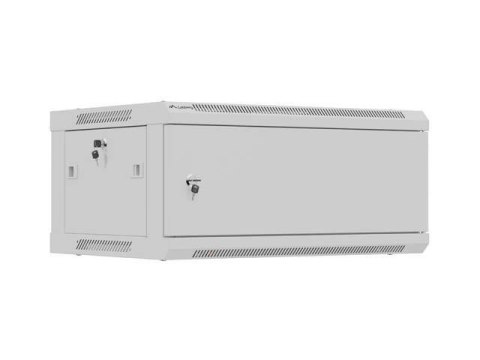 LANBERG Szafa instalacyjna Lanberg Rack wisząca 19" 4U 600x450 szara drzwi metalowe (flat pack)
