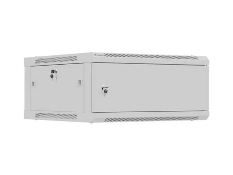 LANBERG Szafa instalacyjna Rack wisząca 19" 4U 600x600 szara drzwi metalowe Lanberg (flat pack)