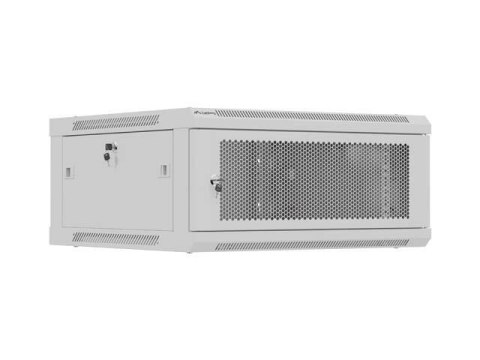 LANBERG Szafa instalacyjna Rack wisząca 19" 4U 600x600 szara drzwi perforowane Lanberg (flat pack)