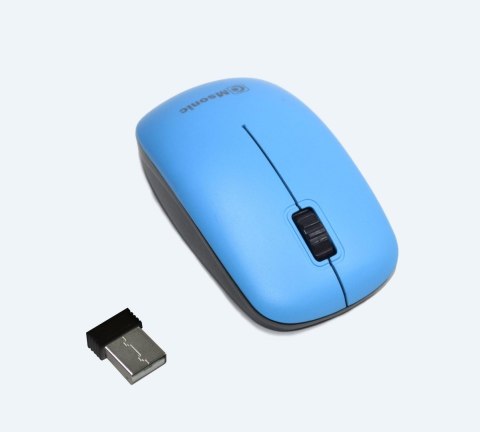 Msonic Mysz bezprzewodowa Msonic MX707B optyczna 3 przyciski 1000dpi niebiesko-czarna