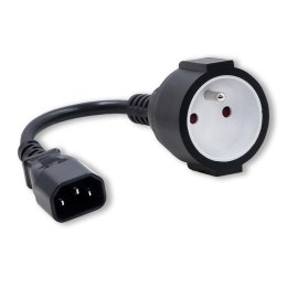 Qoltec Adapter Qoltec IEC 320 C14 / FRENCH | 0.15m