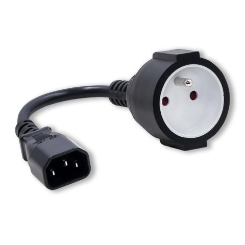 Qoltec Adapter Qoltec IEC 320 C14 / FRENCH | 0.15m