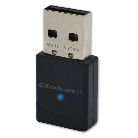 Qoltec Adapter Wi-Fi Qoltec Bezprzewodowy | Standard AX | Bluetooth 5.4 | USB | 900Mbps