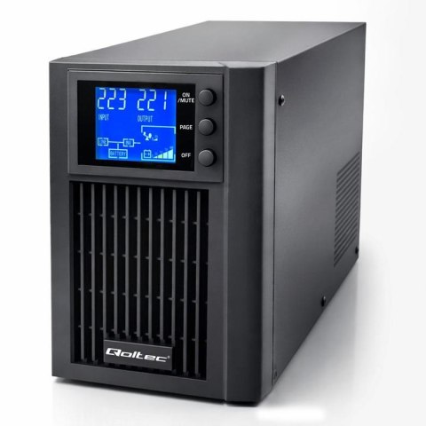 Qoltec Zasilacz awaryjny UPS Qoltec Pure Sine Wave | 1kVA | 800W | AVR | LCD | Czysty Sinus