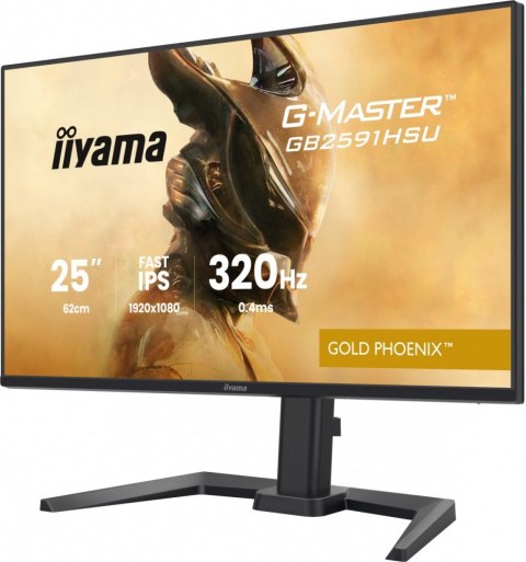 IIYAMA Monitor 25 cali GB2591HSU-B1 0.4ms, DP, 2xHDMI 2.1, 320Hz, Fast IPS, USB HUB x4
