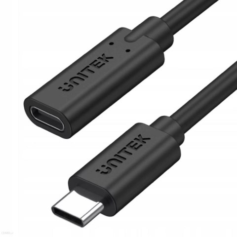 Unitek Kabel przedłużacz Unitek C14086BK USB-C 10Gbps, 4K 60Hz, PD 20V/5A, 0,5m