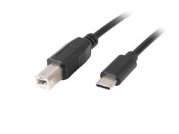 LANBERG Kabel USB 2.0 Lanberg USB-C(M)->USB-B(M) 1,8m czarny ferryt