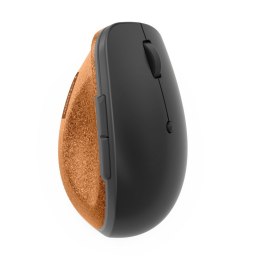 Lenovo Mysz bezprzewodowa Lenovo Go Wireless Vertical Mouse optyczna szara z naturalnym korkiem