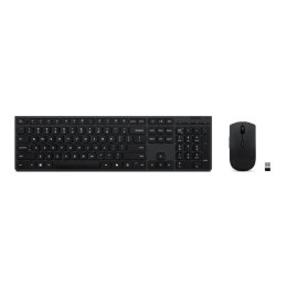 Lenovo Zestaw klawiatura + mysz Lenovo Professional Wireless Rechargeable Combo czarny