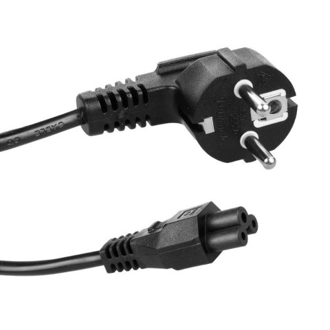 Maclean Kabel zasilający typu koniczynka Maclean MCTV-857, 3 pin, wtyk EU, 1.5m