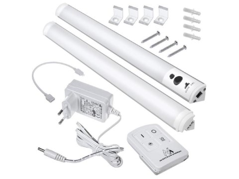 Maclean Lampka podszafkowa Maclean MCE245 lampa liniowa LED zestaw 2 moduły z pilotem i zasilaczem max 4 moduły na jednym zasilaczu