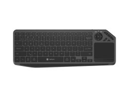 Natec Klawiatura bezprzewodowa Natec Turbot 2 US do Smart TV bezprzewodowa BT + 2,4 GHz X-Scissors z touchpadem slim